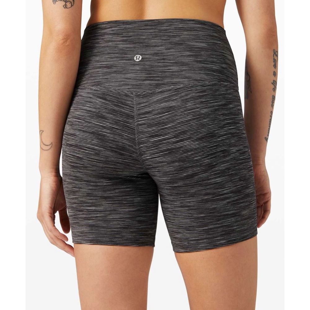 Lululemon Align Short 6” Wee Are From Space Dark Carbon Ice Grey